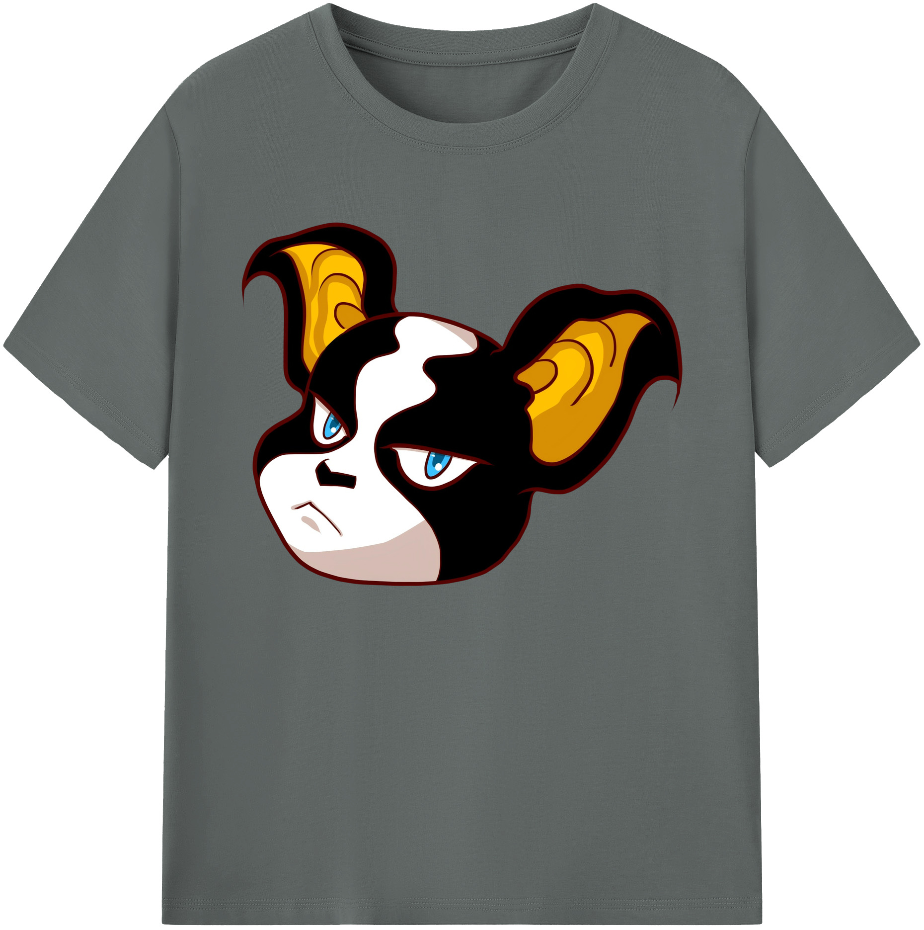 （画像用） ジョジョの奇妙な冒険 イギー JoJo's Bizarre Adventure Iggy 綿100％ メンズ半袖Tシャツ｜肌触りやわらか＆通気性